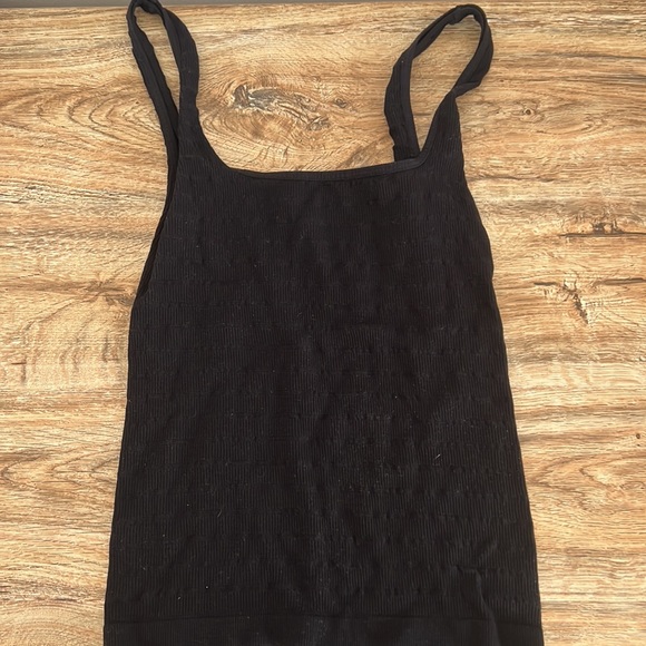 NWOT Free People Square Neck Black Tank Top - Picture 5 of 5